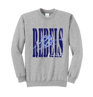 Rebels basketball distressed sweatshirt