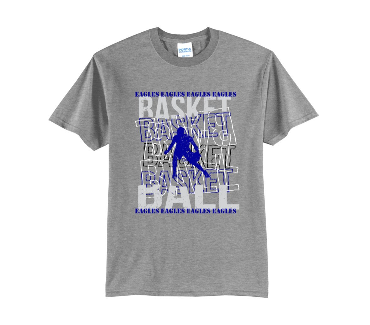 Eagles basketball graffiti tshirt
