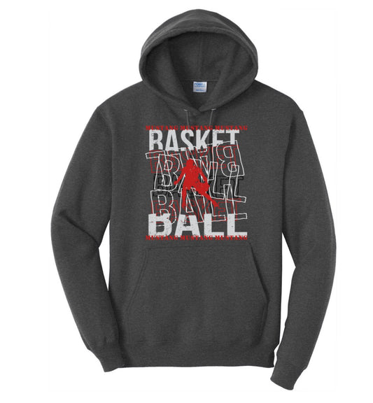 Mustangs basketball graffiti hoodie