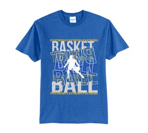 Panthers basketball graffiti tshirt