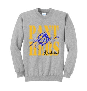 Panthers basketball distressed sweatshirt
