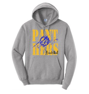 Panthers basketball distressed hoodie