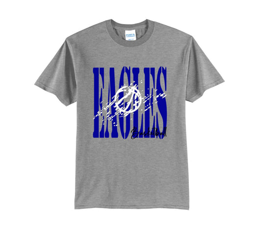Eagles basketball distressed tshirt