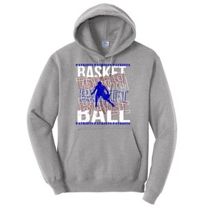 Patriots basketball graffiti hoodie