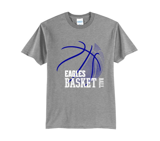 Eagles basketball outline tshirt