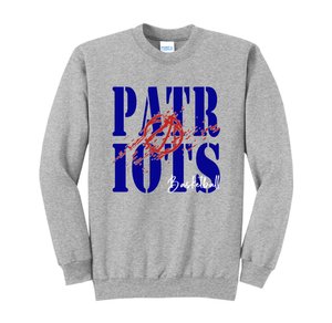 Patriots basketball distressed sweatshirt