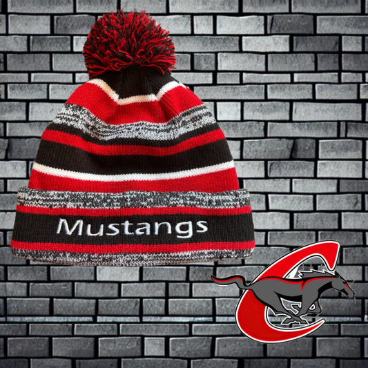 Mustangs Beanie with Ball