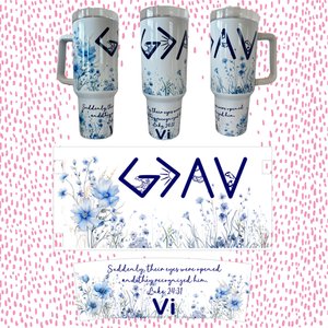God is greater 40oz. Tumbler