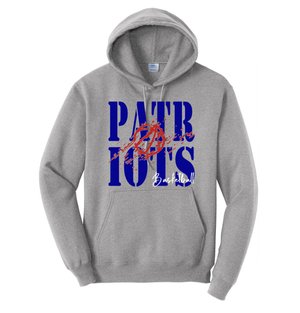 Patriots basketball distressed hoodie