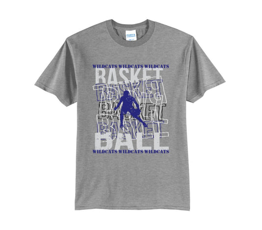 Wildcats basketball graffiti tshirt