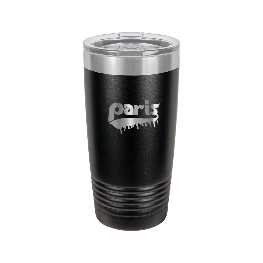 20oz Black Paris Drip Tumbler