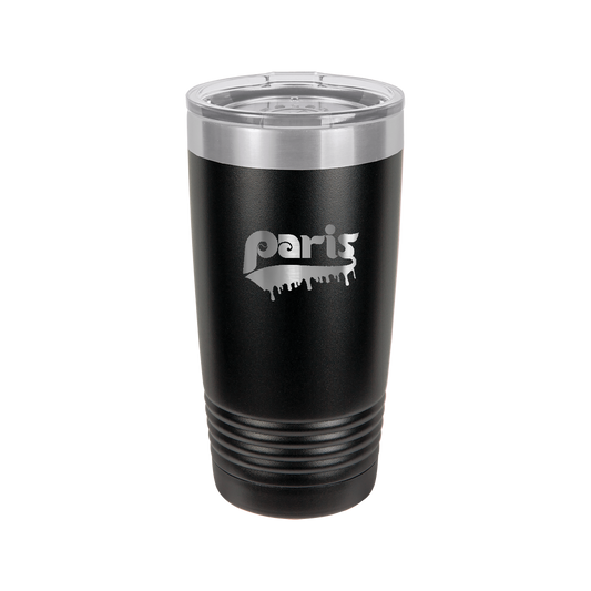 20oz Black Paris Drip Tumbler