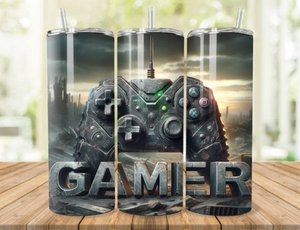 Gamer 20oz skinny Tumbler