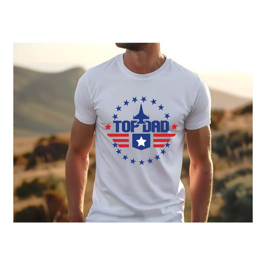 Top Dad Plane  T-Shirt
