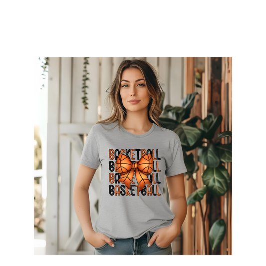Basketball bow tshirt